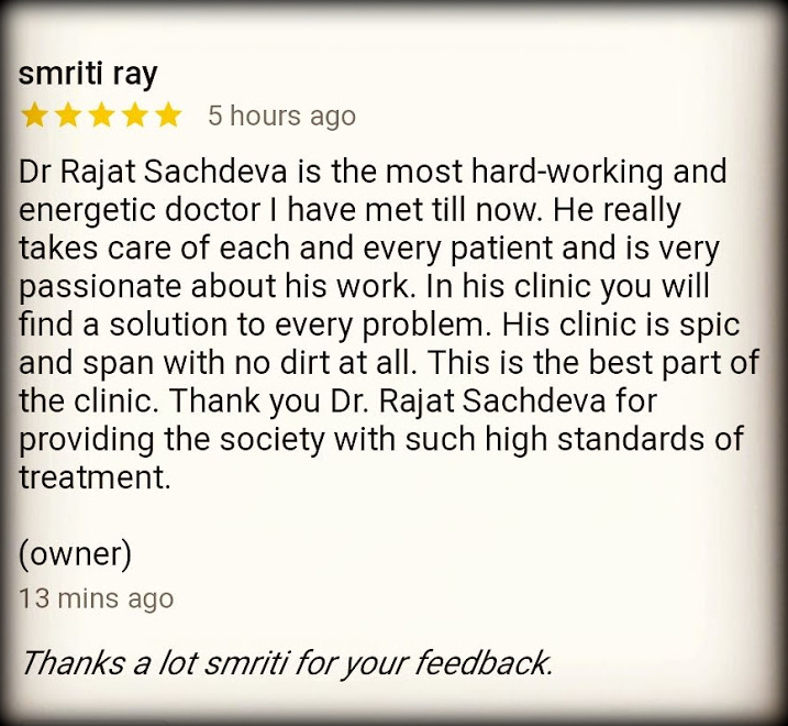 Dental Clinic in India, Dental Clinic Delhi, Patient Testimonial