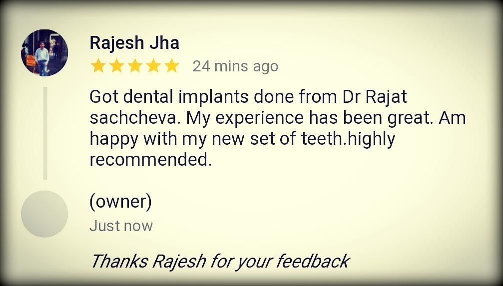 Dental Clinic in India, Dental Clinic Delhi, Patient Testimonial