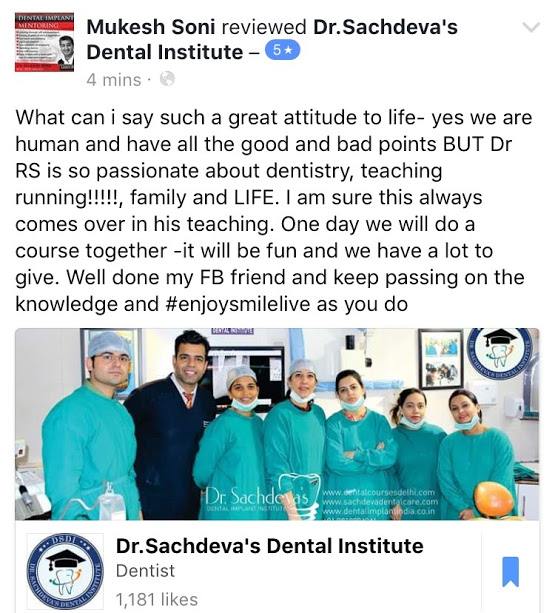 Dental Courses in India, Dental Courses Delhi, Student Testimonial