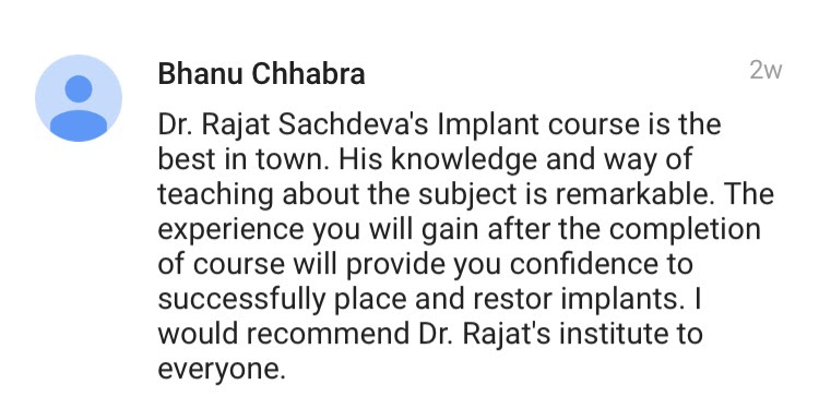 Dental Courses in India, Dental Courses Delhi, Student Testimonial