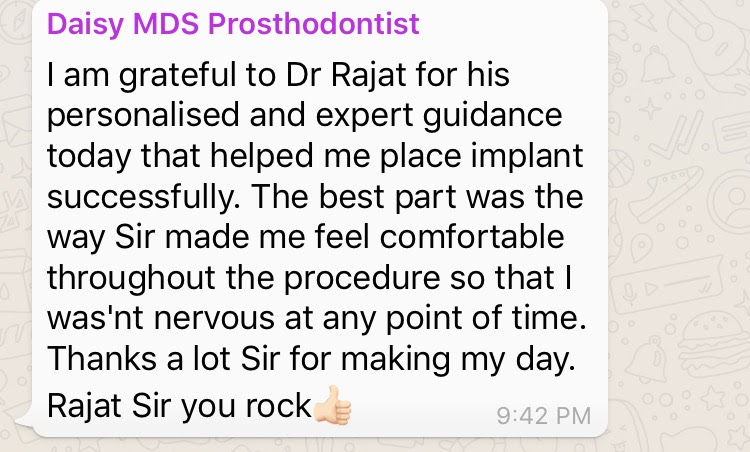 Dental Courses in India, Dental Courses Delhi, Student Testimonial