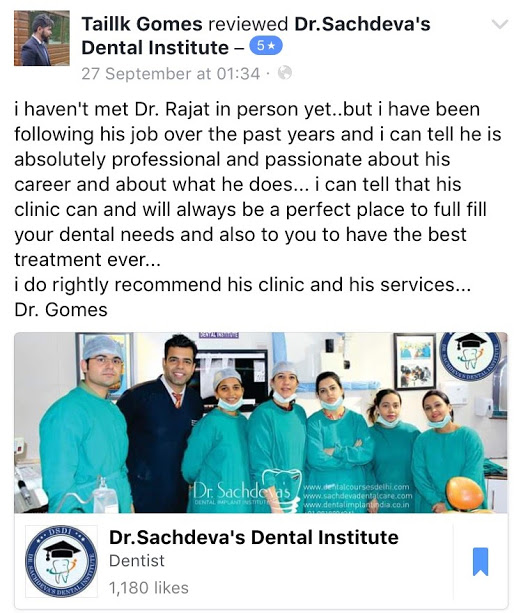 Dental Courses in India, Dental Courses Delhi, Student Testimonial